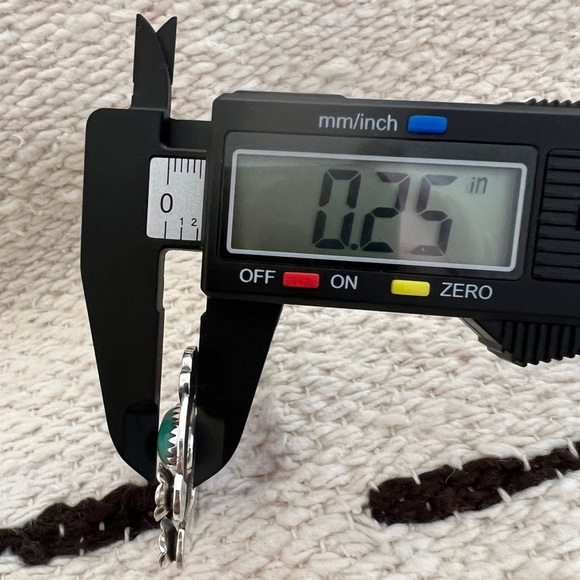 ❤️ Kingman Turquoise Navajo Sterling Silver Decorative NAJA Pendant 12.1G - 2”L - Picture 12 of 16